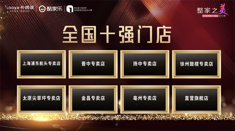 卡诺亚，全国十强门店